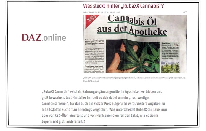 rubaxx cannabis news wirkung seriös